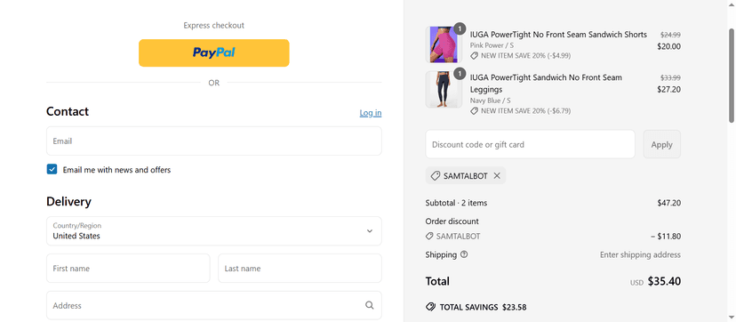 20% Off on Yoga Wear - Save Big with IUGA Coupon Code